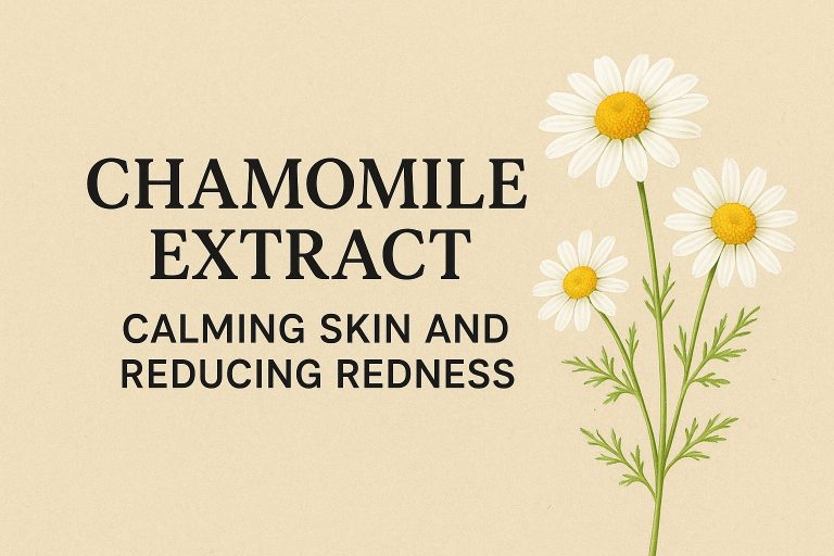Chamomile Extract: Calming Skin and Reducing Redness