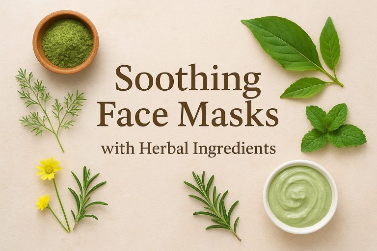 Soothing Face Masks with Herbal Ingredients