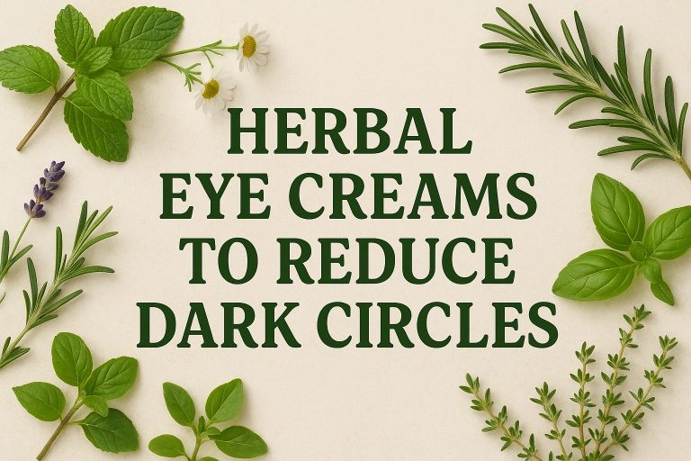 Herbal Eye Creams to Reduce Dark Circles